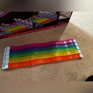 Hot Wheels Nintendo Mario Kart Rainbow Road Track Replacement Part wavy